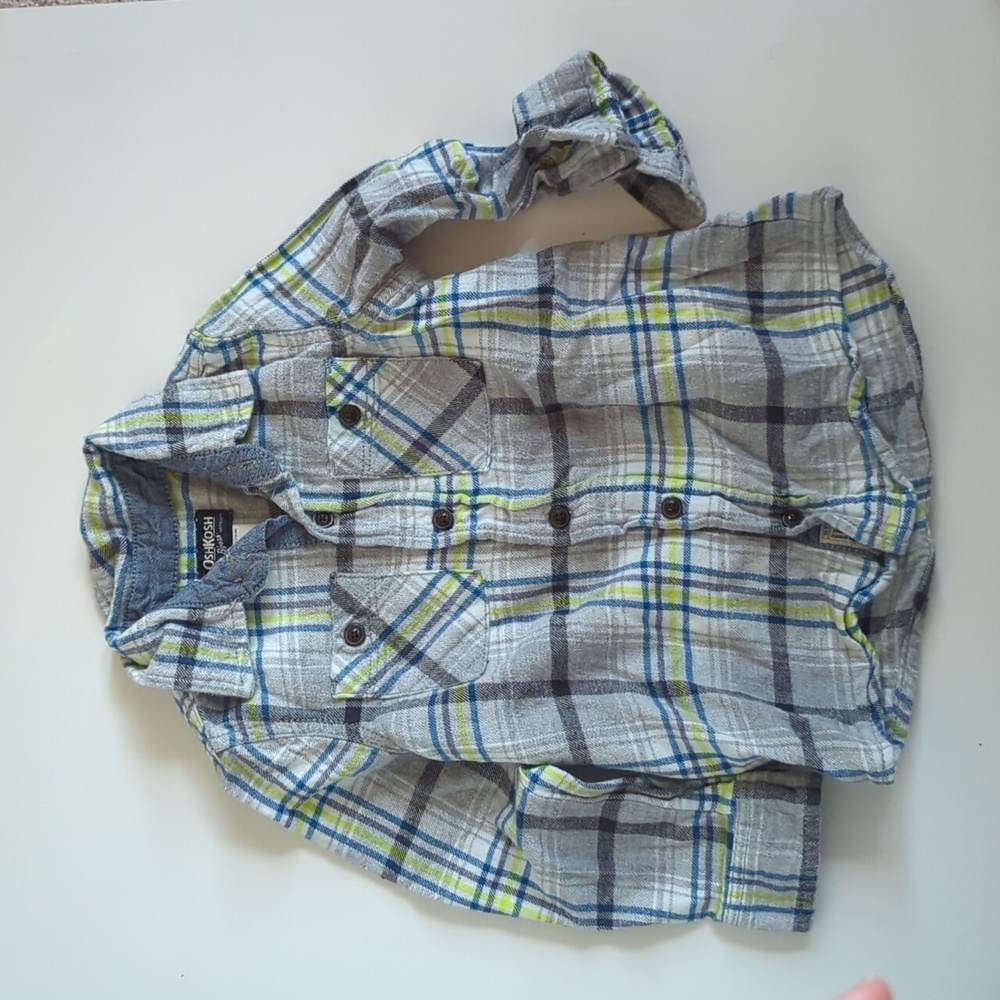 Oshkosh B'gosh Flannel Long Sleeve Button Down